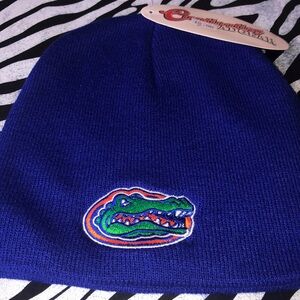 Blue Beanie with Florida Gator Logo